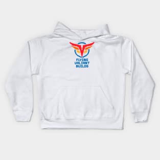 Flying Valiant Builds (8-Bit - Full Color) Kids Hoodie